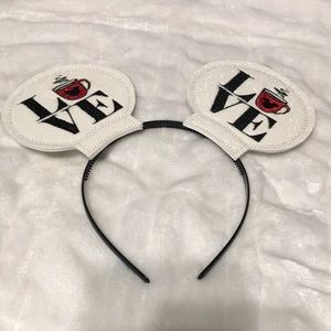 Disney’s Mickey Mouse LOVE Embroidered Coffee Cup Minnie Ears - interchangeable